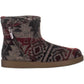 Botas femininas Ashley de pele sintética, bico fechado, cano curto, tamanho 11 M, cinza