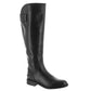 Franco Sarto Botas femininas Henrietta de couro, bico amendoado, cano alto, pretas, tamanho 6M