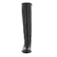 Franco Sarto Botas femininas Henrietta de couro, bico amendoado, cano alto, pretas, tamanho 6M