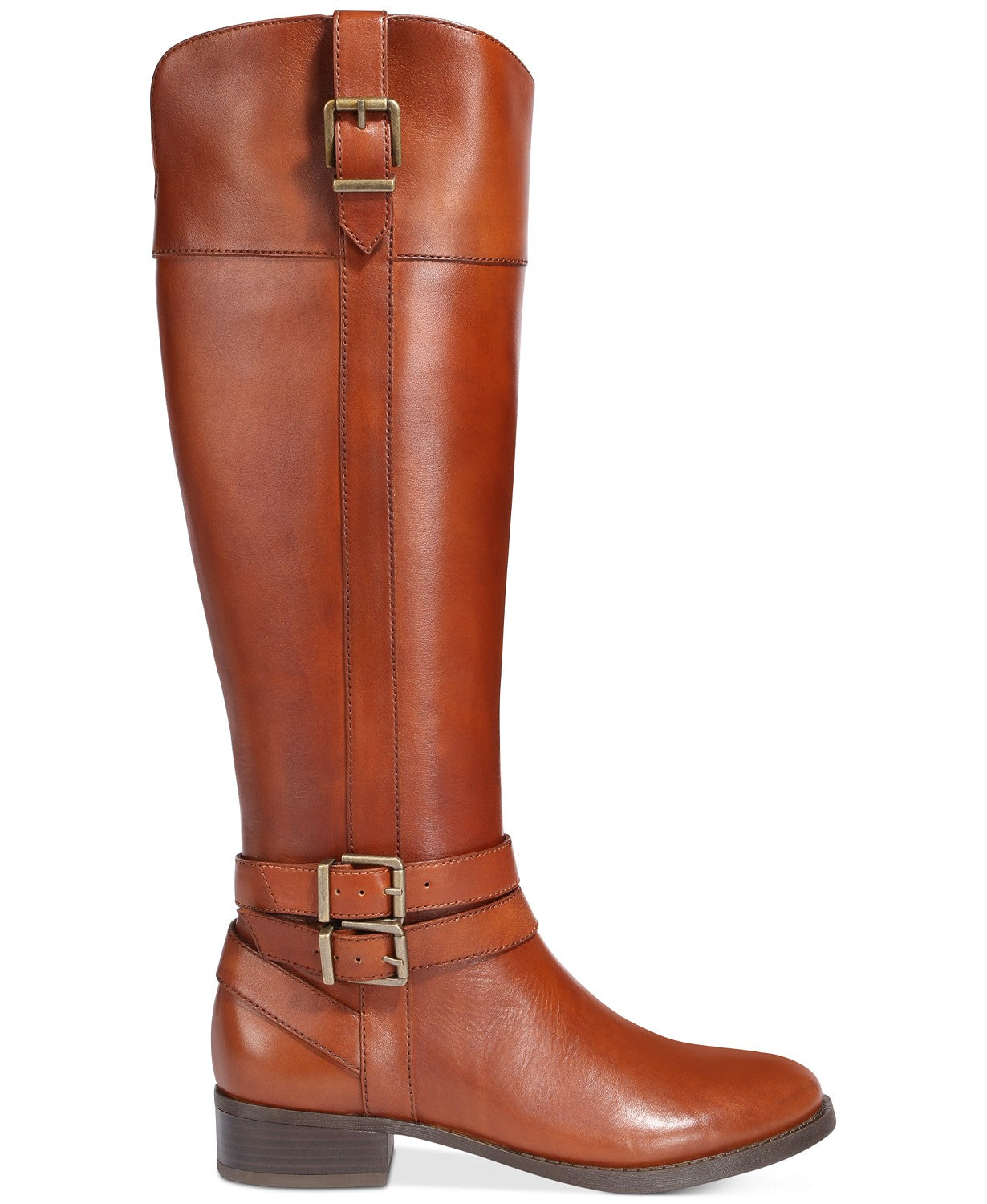 Botas de montaria femininas INC International Concepts Frank II de couro, tamanho 5 M, marrom
