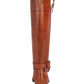 Botas de montaria femininas INC International Concepts Frank II de couro, tamanho 5 M, marrom