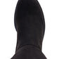 Botas femininas estilo a line com zíper duplo e amortecimento Hayley, bico redondo, salto bloco, zíper, pretas, tamanho 5 M