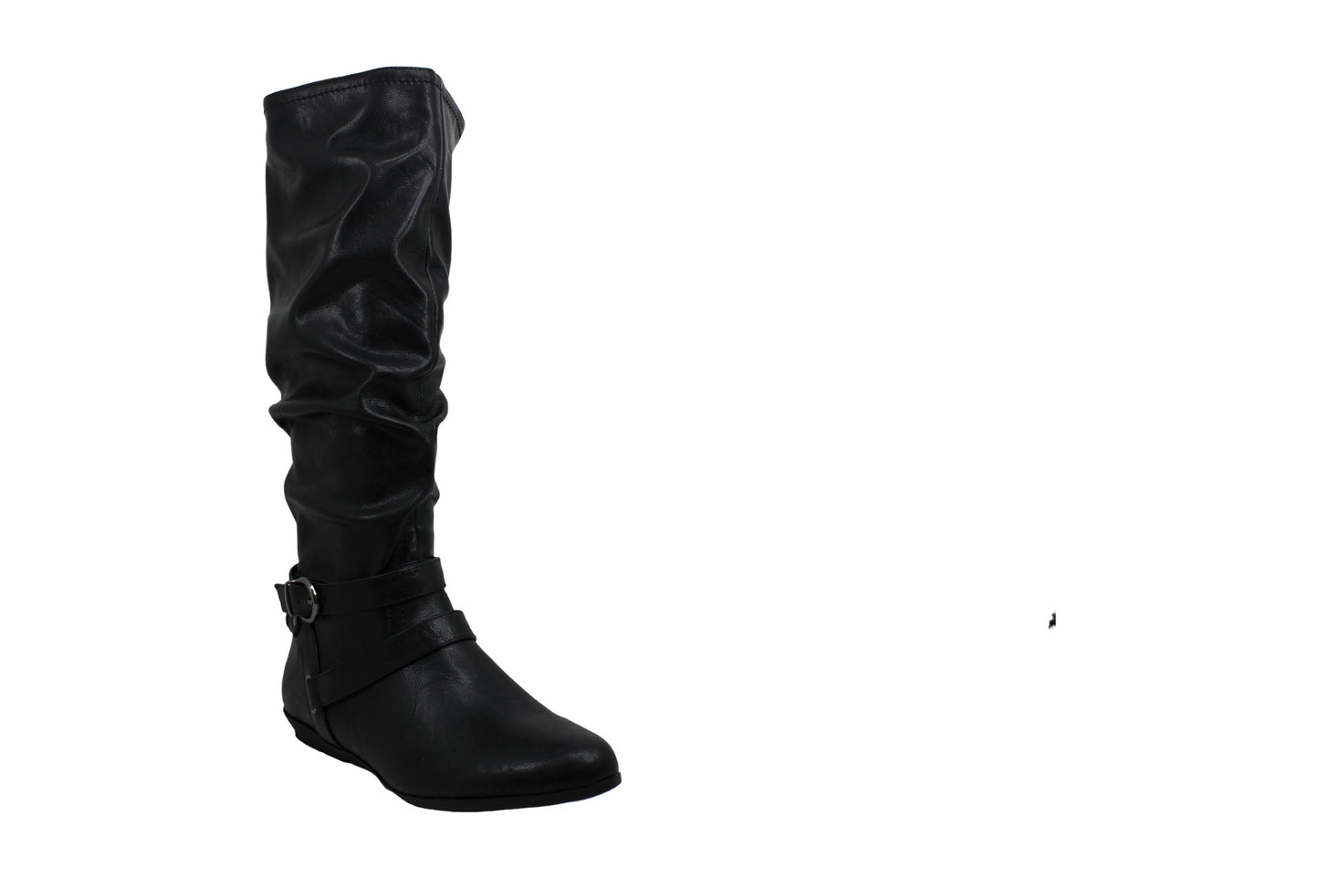 Botas femininas da Cliffs By White Mountain Fairfield com bico amendoado e cano médio, pretas, tamanho 9,5 m