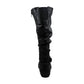 Botas femininas da Cliffs By White Mountain Fairfield com bico amendoado e cano médio, pretas, tamanho 9,5 m