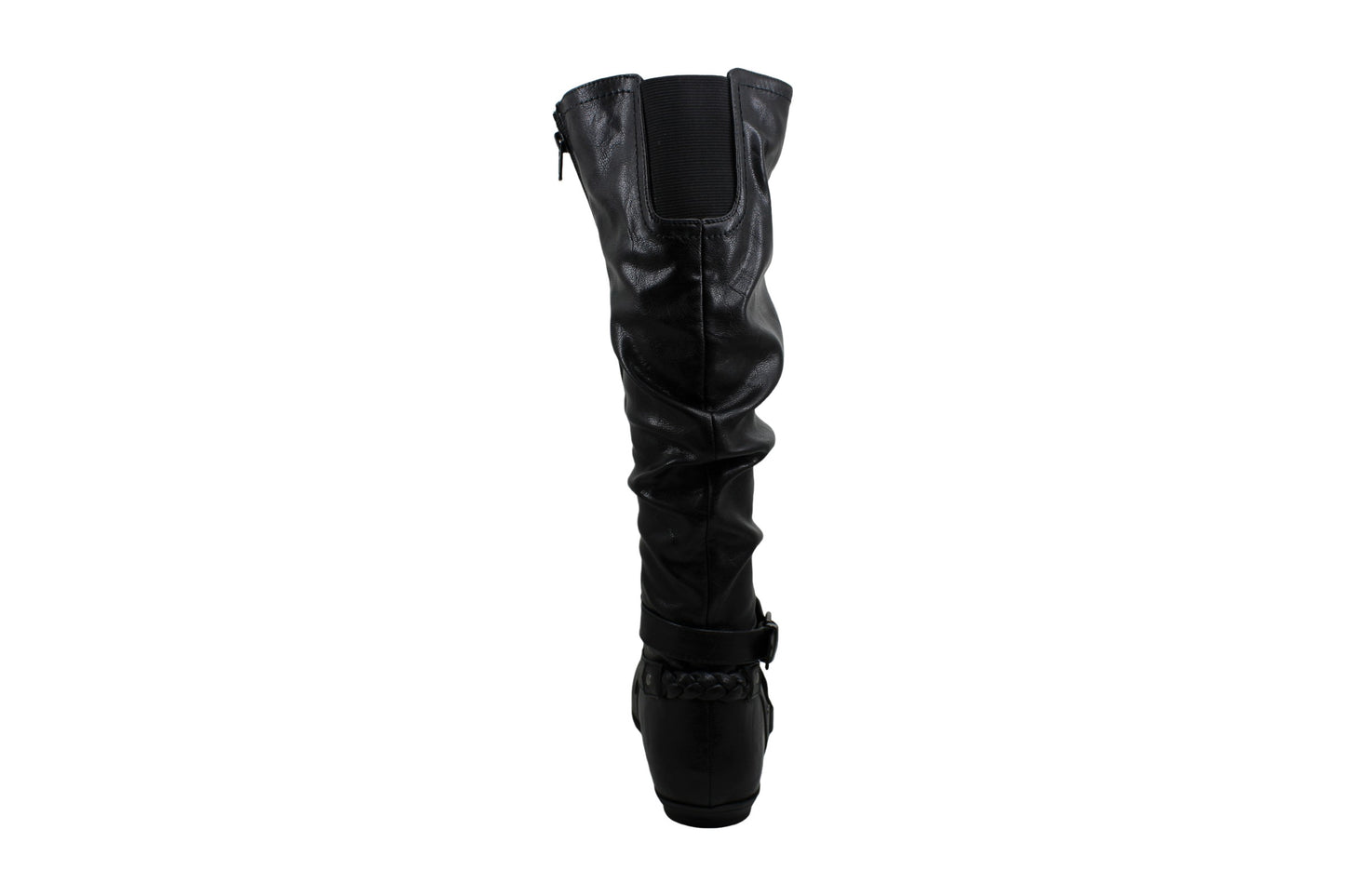 Botas femininas da Cliffs By White Mountain Fairfield com bico amendoado e cano médio, pretas, tamanho 9,5 m
