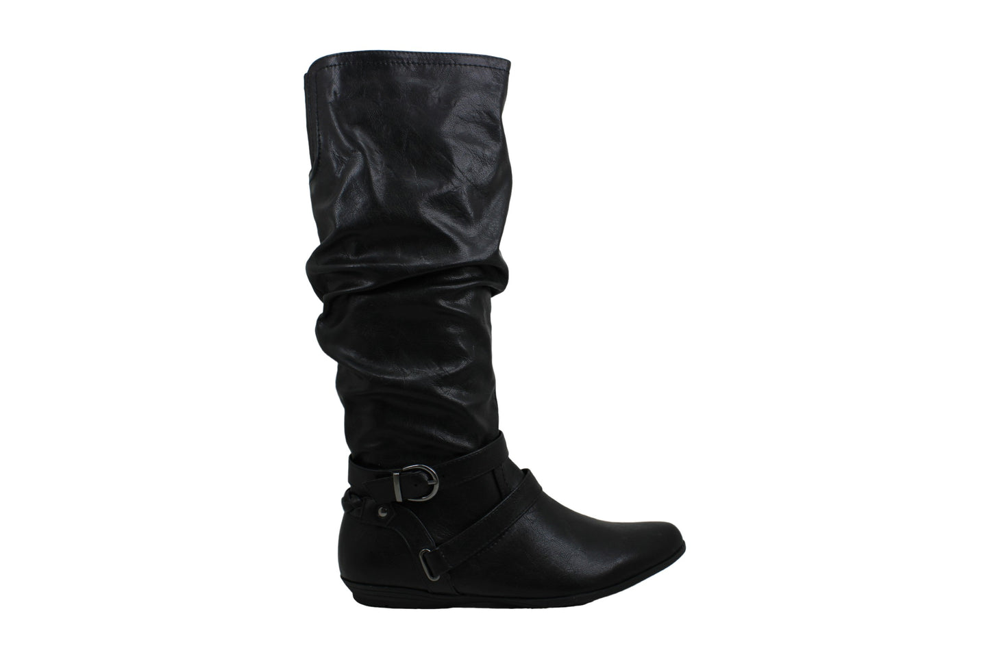 Botas femininas da Cliffs By White Mountain Fairfield com bico amendoado e cano médio, pretas, tamanho 9,5 m