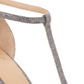 INC International Concepts Sapatos Femininos Rainor Tecido Peep Toe Tira em T Clássicos Prateados Tamanho 6,5 M