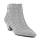 Bota feminina Levi de salto alto Gc Shoes, cinza, tamanho 7