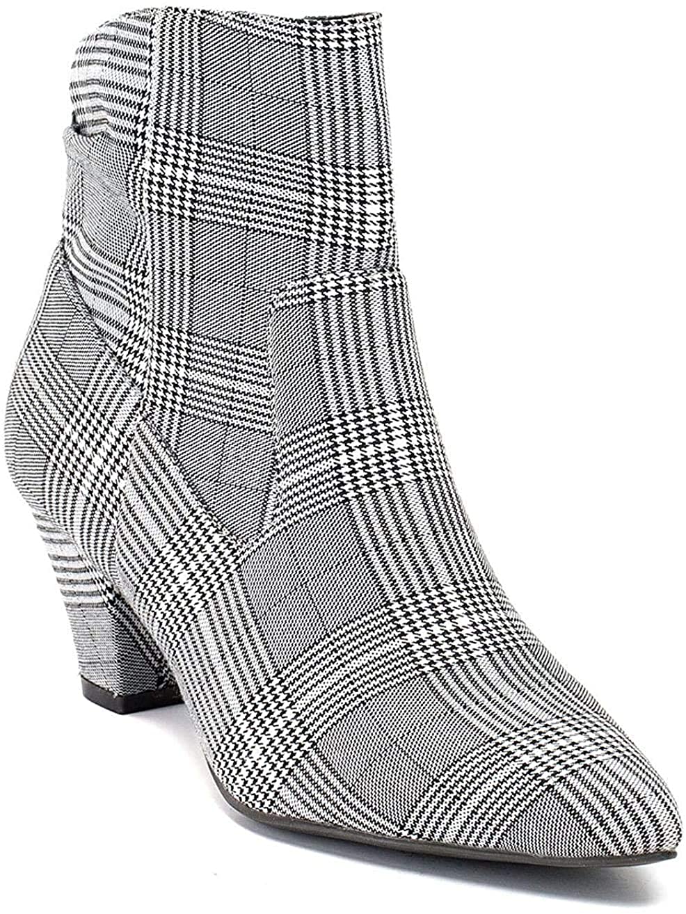 Bota feminina Levi de salto alto Gc Shoes, cinza, tamanho 7