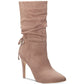 Botas femininas Zigi Soho Jeenie bico fino cano médio marrom tamanho 8 M