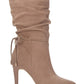 Botas femininas Zigi Soho Jeenie bico fino cano médio marrom tamanho 8 M