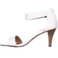 Sandálias de salto alto femininas Style &amp; Co Paycee, cor branca, tamanho 8,5 M