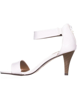 Sandálias de salto alto femininas Style &amp; Co Paycee, cor branca, tamanho 8,5 M