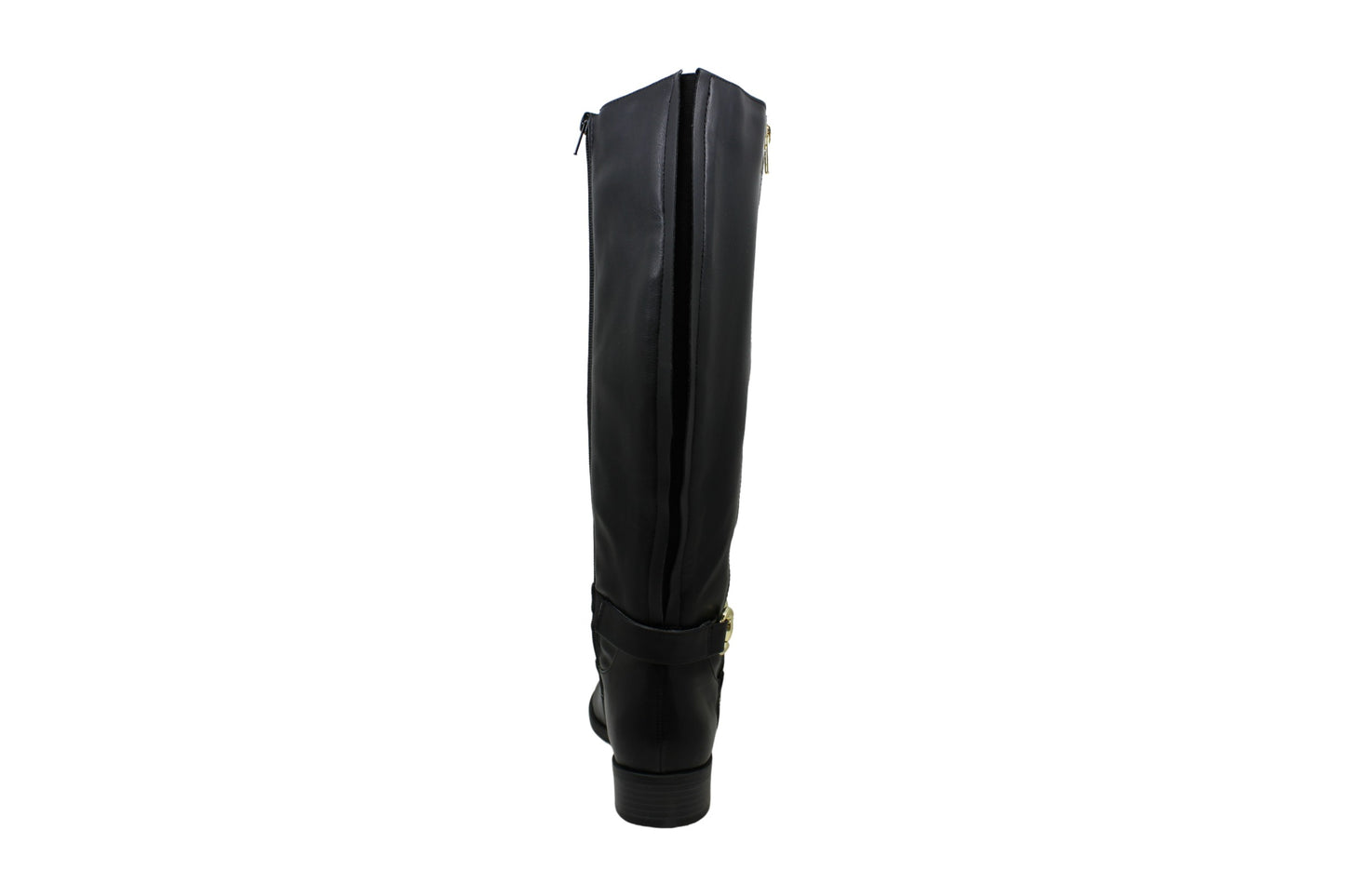 Thalia Sodi Botas femininas Vigi de couro com bico fechado e cano alto, pretas, tamanho 11 M