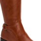Botas de montaria femininas Vannie com zíper em couro sintético, tamanho 5 M, marrom, estilo Style &amp; Co.