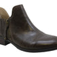 Botas femininas casuais Lucca Lane Moss Sayge Leather Bootie verde tamanho 8,5 M