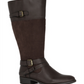 Botas sociais femininas Ashliie de couro sintético da Style &amp; Co, marrom, tamanho 6M
