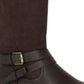 Botas sociais femininas Ashliie de couro sintético da Style &amp; Co, marrom, tamanho 6M