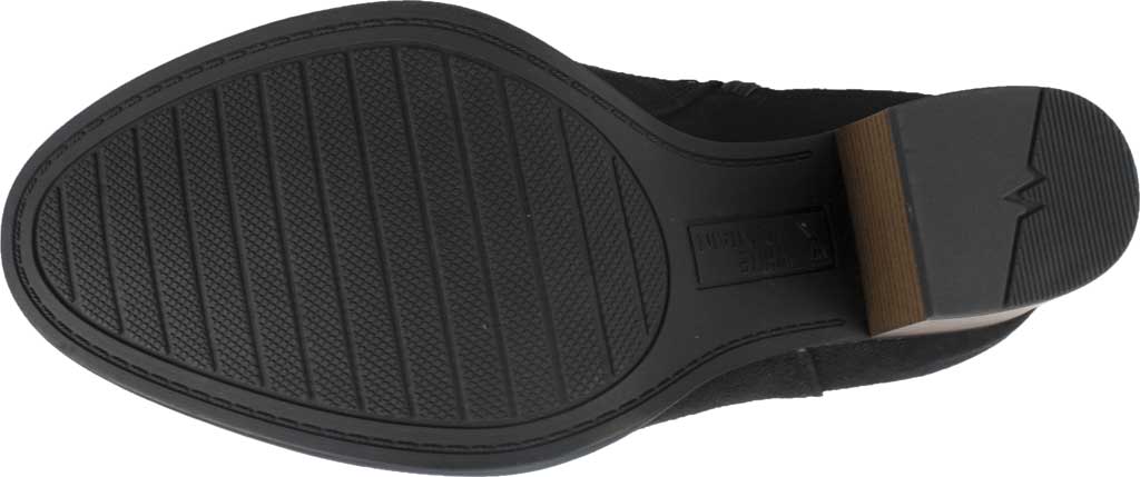 Botas femininas White Mountain cinza, acolchoadas, franzidas, bico amendoado, salto alto, zíper, tamanho 10 M
