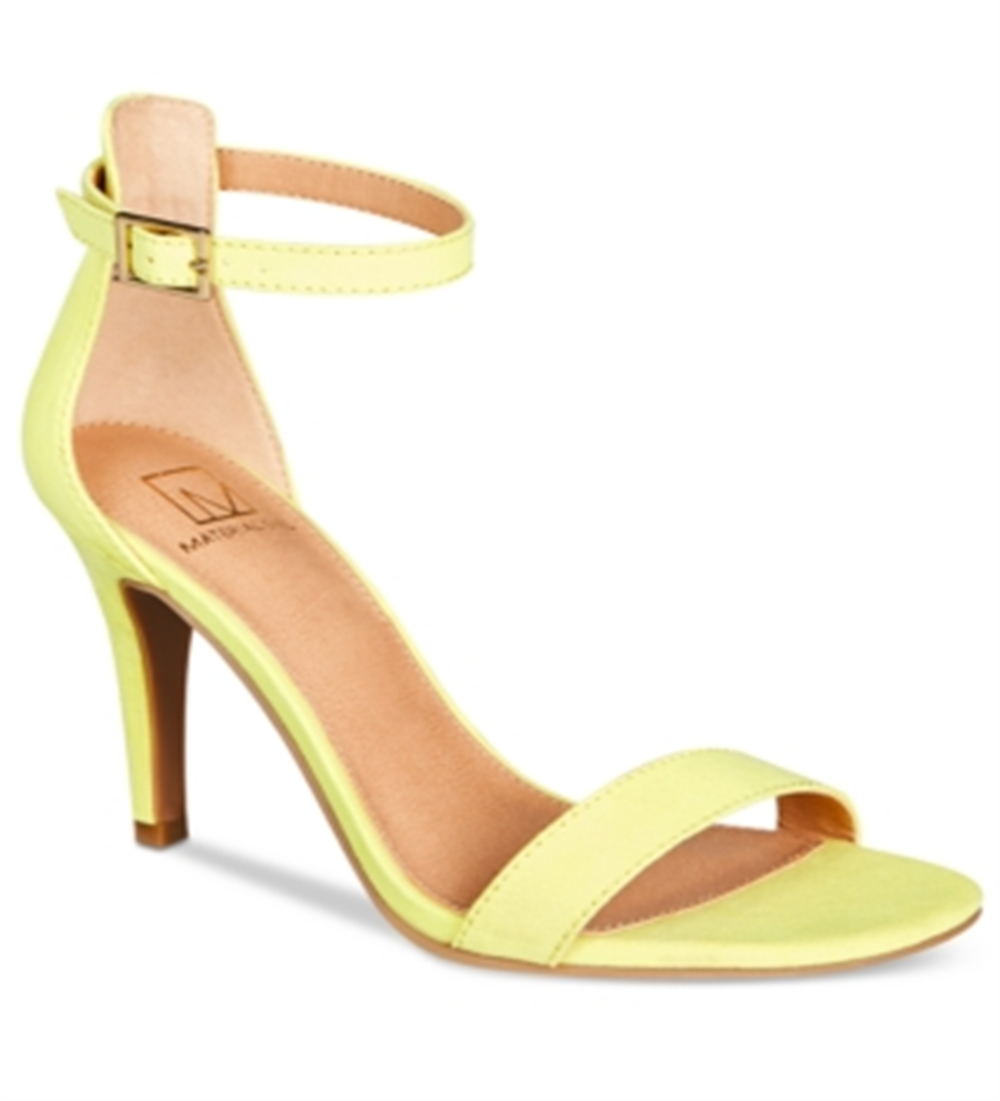 Material Girl Sandálias Femininas Blaire5 de Salto Alto em Camurça Sintética Verde Tamanho 7 W