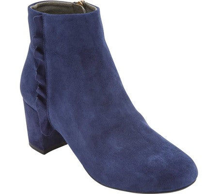 Bota feminina Rockport Total Motion Oaklee com babados, azul, tamanho 7 M