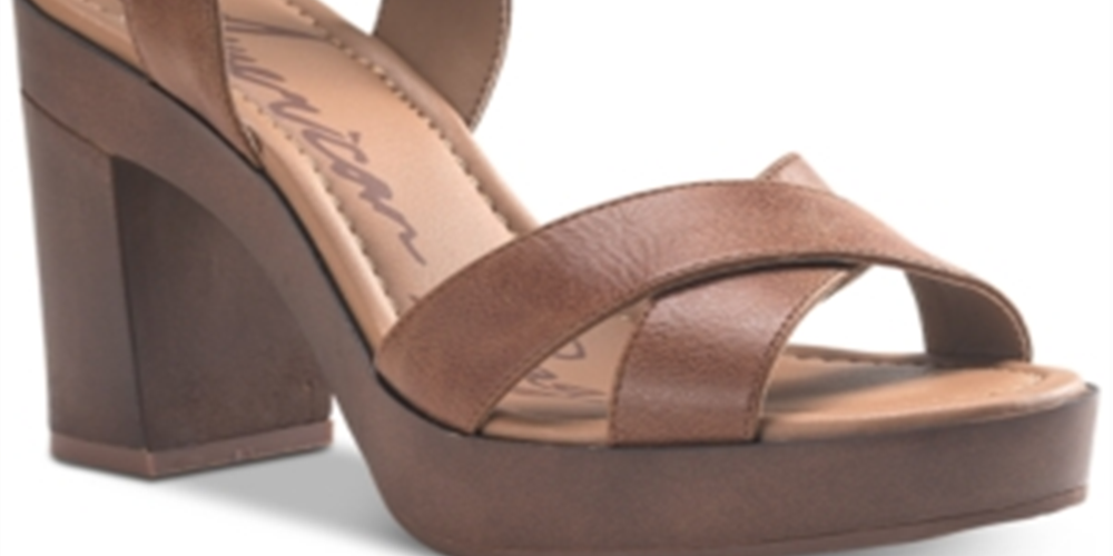 Sandálias femininas American Rag Shana, marrom, tamanho 8 M