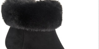 Botas Alfani Femininas Hansonn de Camurça Sintética com Acabamento em Pele Sintética, Pretas, Tamanho 7,5 M