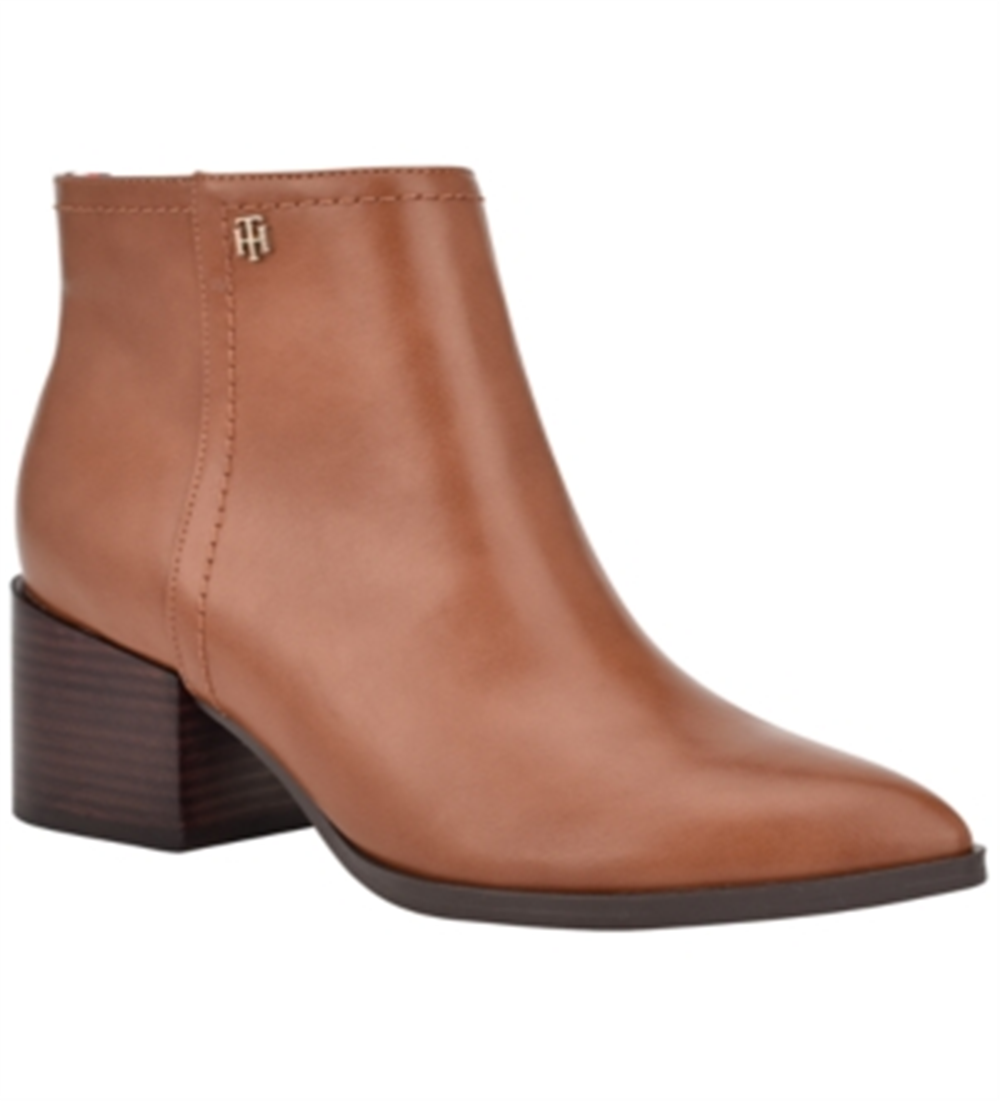 Tommy Hilfiger Jetz 2 Botas de Couro Sintético Femininas Marrom 8.5 Médio