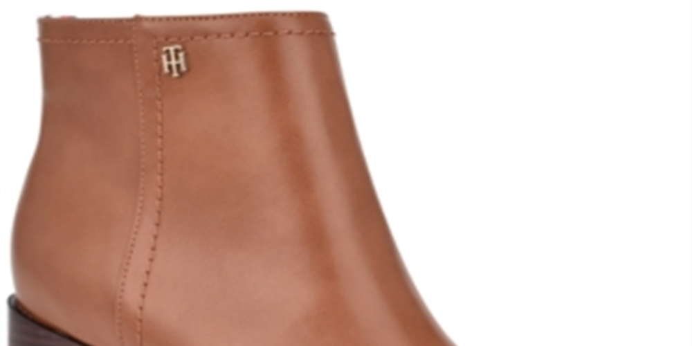 Tommy Hilfiger Jetz 2 Botas de Couro Sintético Femininas Marrom 8.5 Médio