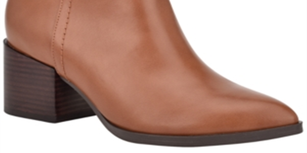 Tommy Hilfiger Jetz 2 Botas de Couro Sintético Femininas Marrom 8.5 Médio