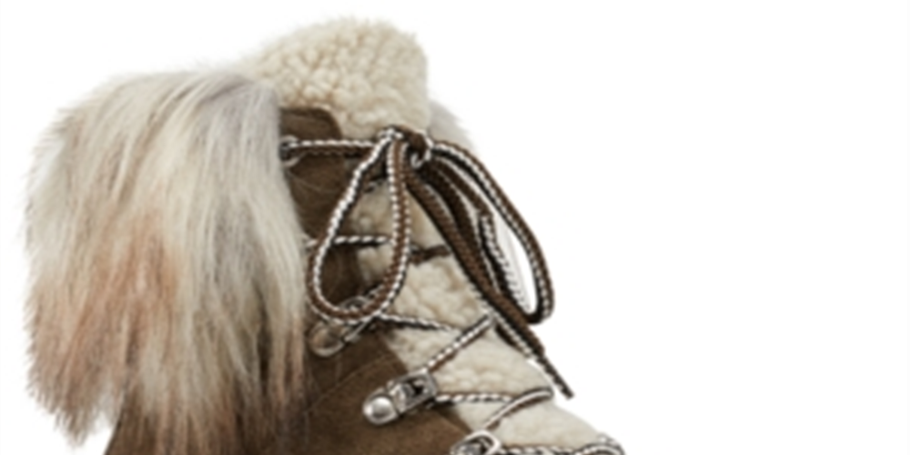 Botas femininas Nine West Alex Faux-Fur, marrom, tamanho 9,5