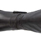 Botas Baretraps Femininas Cinza Flex Gore com Velcro e Acentos de Presilha, Amortecidas, Conforto, Abram, Biqueira Amêndoa, Salto Bloco e Zíper, 8,5 M