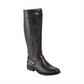 Botas Baretraps Femininas Cinza Flex Gore com Velcro e Acentos de Presilha, Amortecidas, Conforto, Abram, Biqueira Amêndoa, Salto Bloco e Zíper, 8,5 M