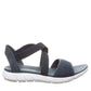 Sandálias femininas Bearpaw, azul marinho, sandália Rae feminina, tamanho 6