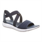 Sandálias femininas Bearpaw, azul marinho, sandália Rae feminina, tamanho 6