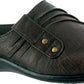 Sapato feminino Easy Street Holly Square Toe Slip-on marrom tamanho 8,5W