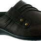 Sapato feminino Easy Street Holly Square Toe Slip-on marrom tamanho 8,5W