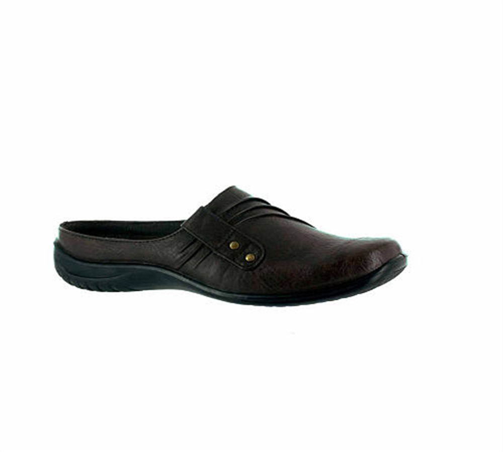 Sapato feminino Easy Street Holly Square Toe Slip-on marrom tamanho 8,5W