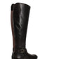 Bota Fadora Feminina de Couro com Bico Redondo, Inc International Concepts, Preta