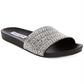 Sandálias femininas Steve Madden Dazzle com detalhes, pretas, tamanho 7 M