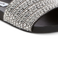 Sandálias femininas Steve Madden Dazzle com detalhes, pretas, tamanho 7 M
