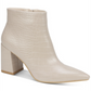 Seven Dials Felicia Botas Femininas de Salto Bloco, Brancas, Tamanho 8 M