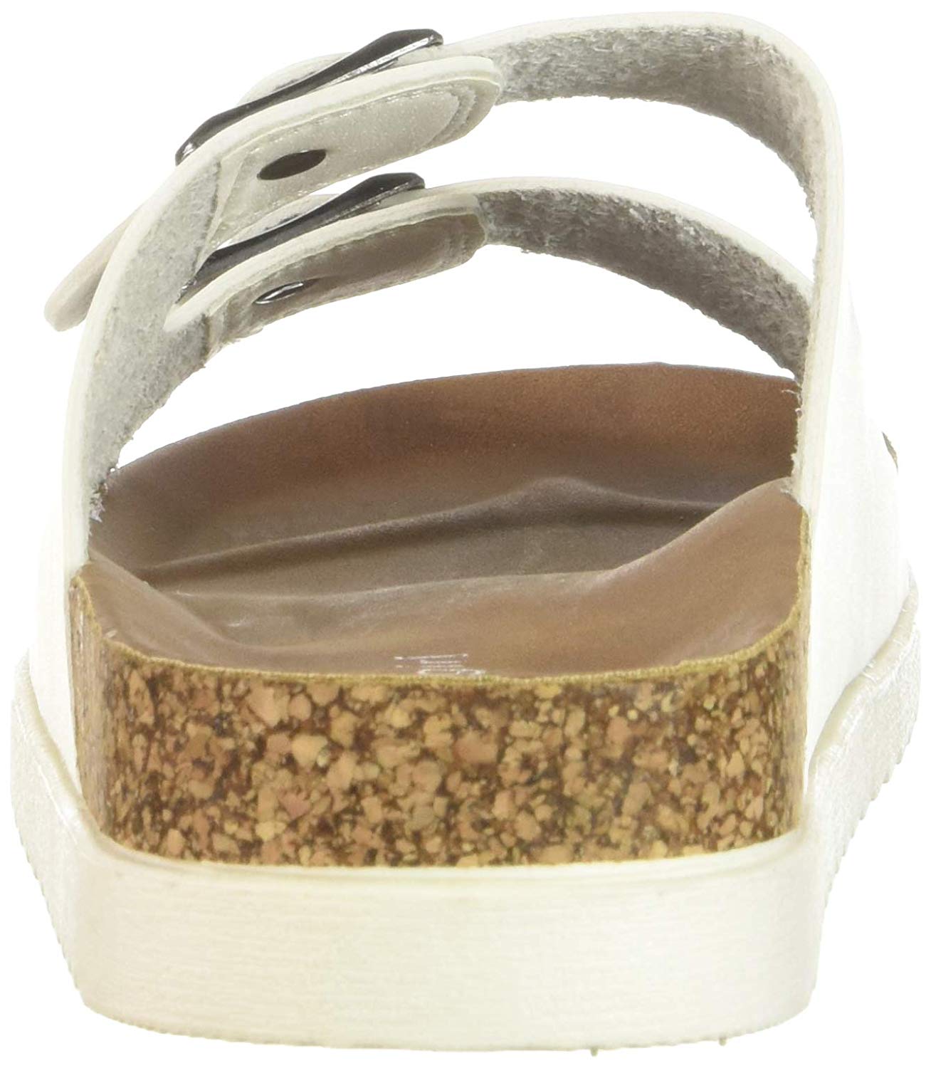 Sandálias femininas Madden Girl Goldiie com palmilha branca, tamanho 6,5 M