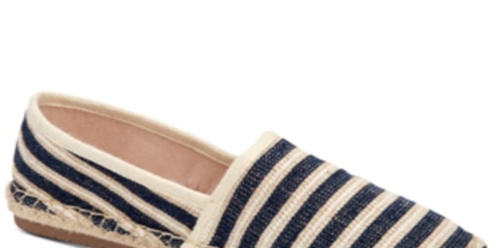 Sapatilhas femininas Charter Club Joeey Espadrille Azul Marinho Tamanho 7 M