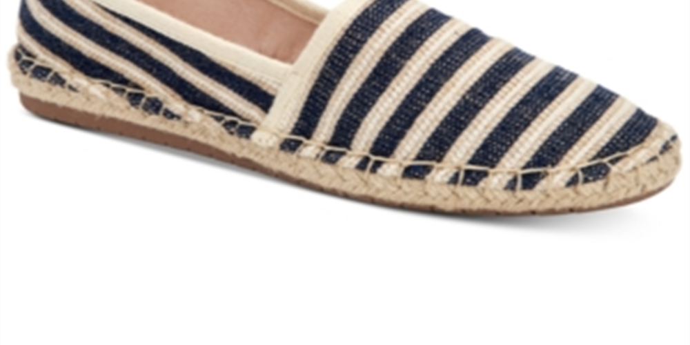 Sapatilhas femininas Charter Club Joeey Espadrille Azul Marinho Tamanho 7 M