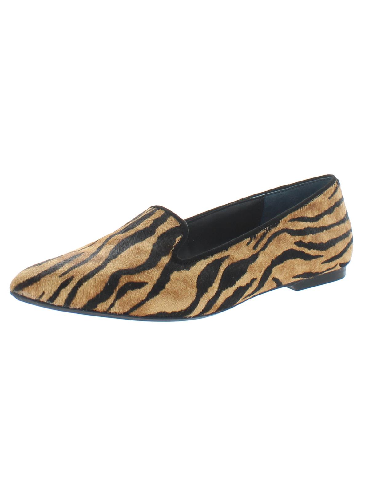 Mocassim Alfani Poee de Couro com Estampa de Tigre para Mulher, Marrom, Tamanho 10 M