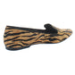 Mocassim Alfani Poee de Couro com Estampa de Tigre para Mulher, Marrom, Tamanho 10 M