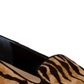 Mocassim Alfani Poee de Couro com Estampa de Tigre para Mulher, Marrom, Tamanho 10 M