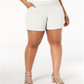 Shorts Plus Size Feminino INC International Concepts Branco Tamanho 28W