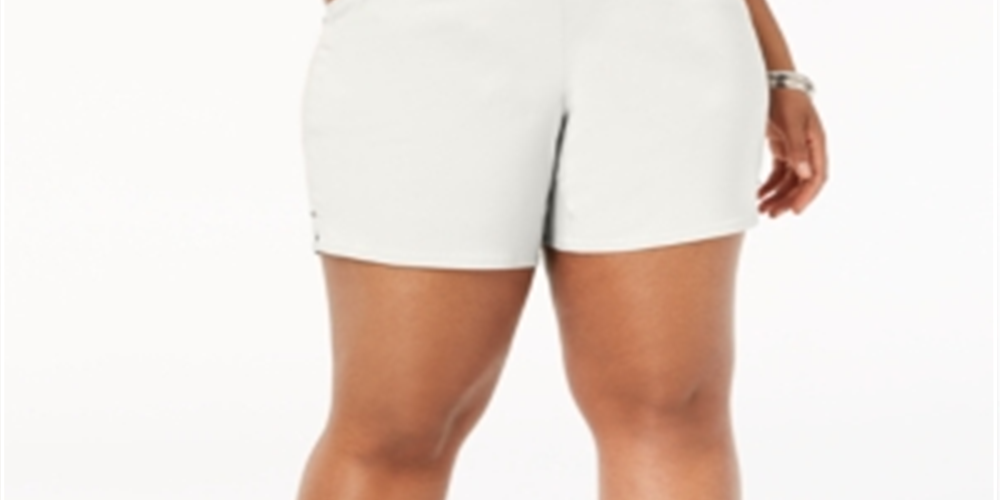 Shorts Plus Size Feminino INC International Concepts Branco Tamanho 28W